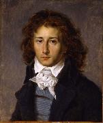 Baron Antoine-Jean Gros Portrait of Francois Gerard, aged 20 oil painting on canvas